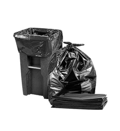 Black Trash Bag / Bin bag 18 x 24 inches